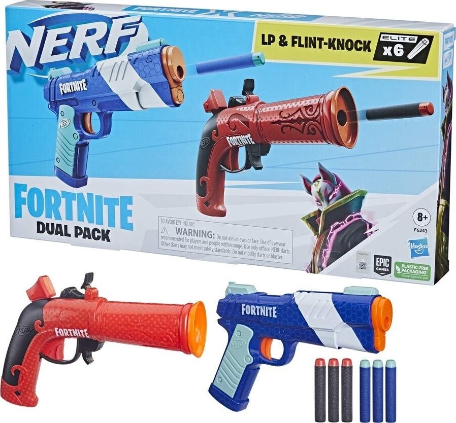 Набор из двух игрушечных бластеров Hasbro Nerf Fortnite Dual Pack (F62430) фото 3