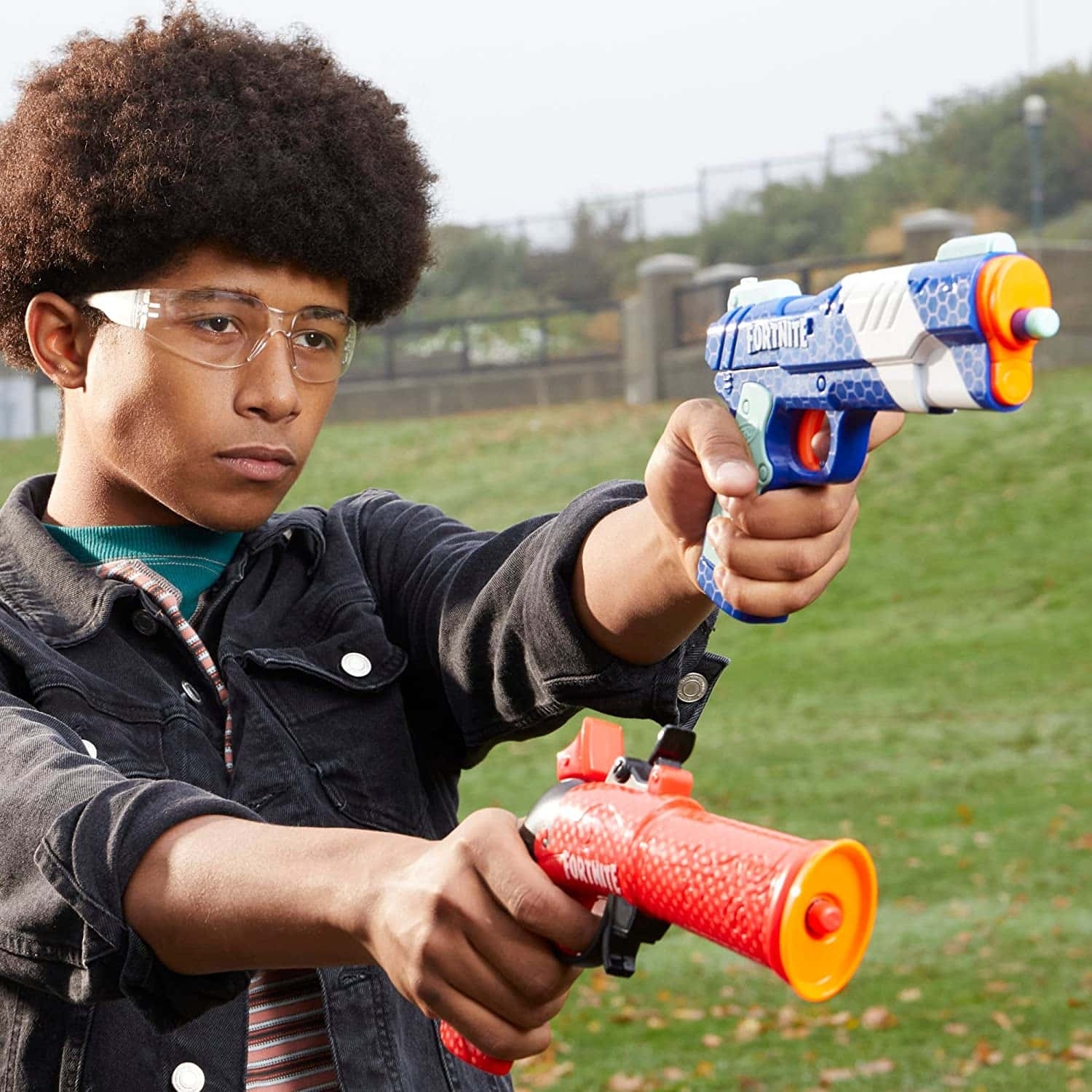 Набор из двух игрушечных бластеров Hasbro Nerf Fortnite Dual Pack (F62430) фото