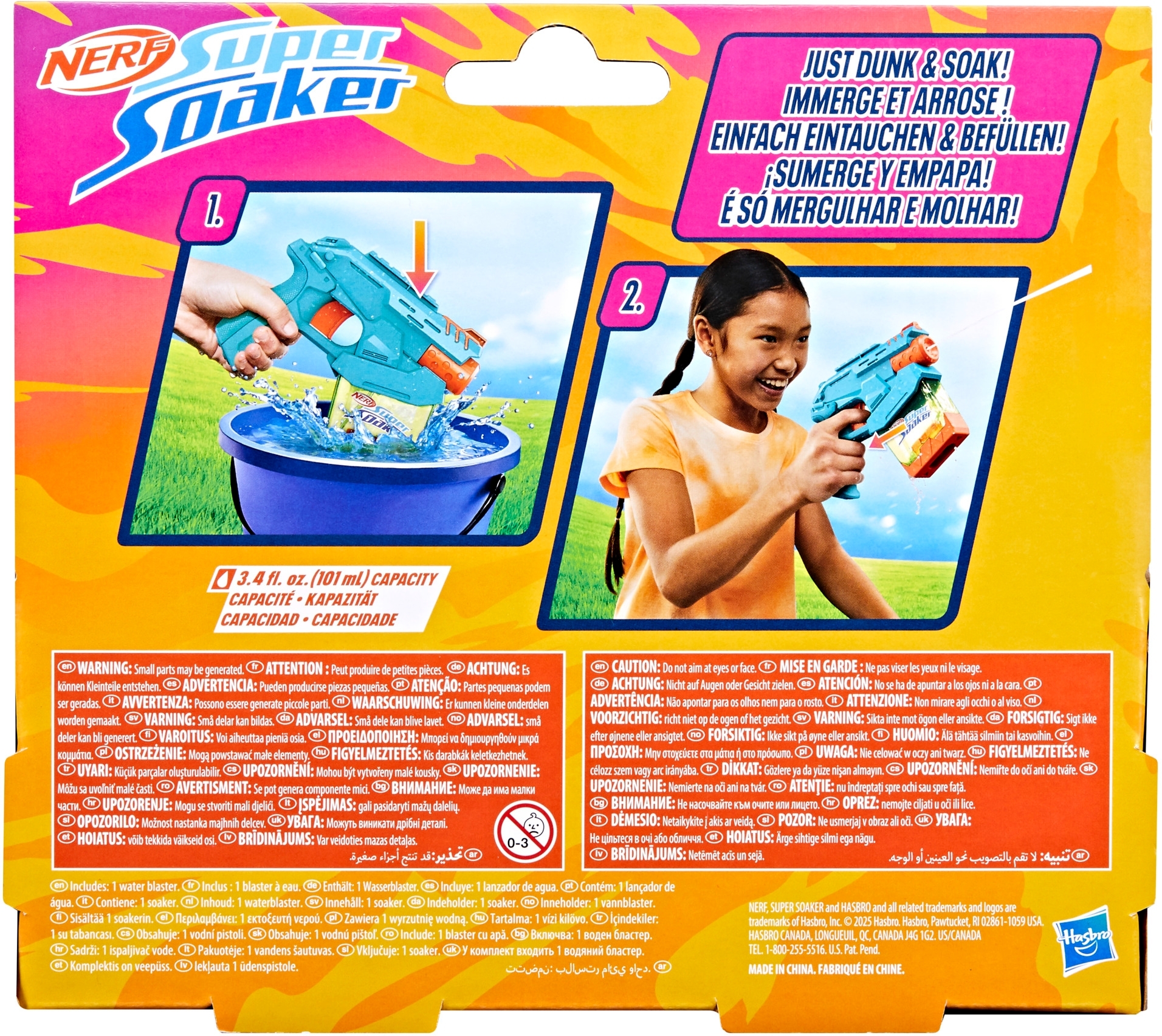 Бластер іграшковий водний Hasbro Nerf Super Soaker Mini Dunk-Fill (G0993)фото4