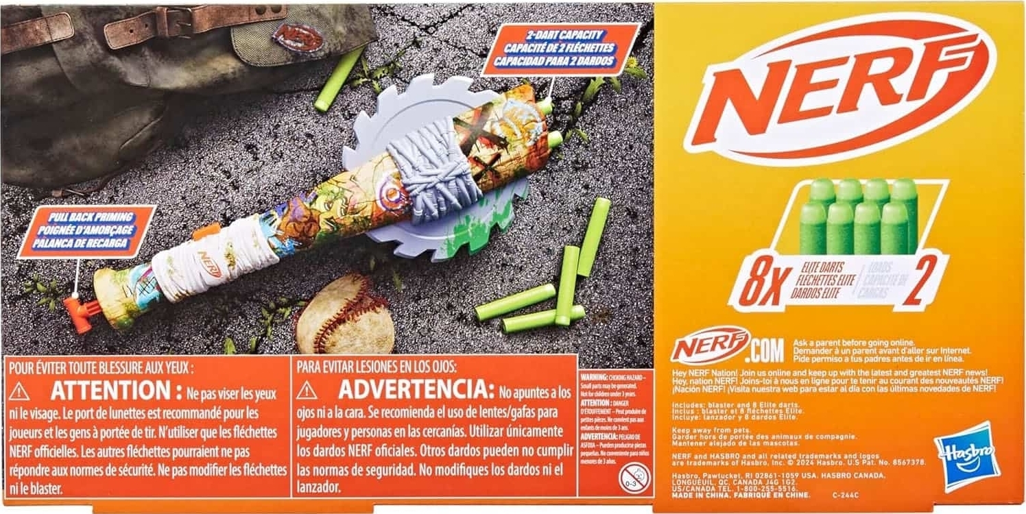 Бластер-битка іграшкова Nerf Zombie Strikeout Dart Blaster (F8958)фото5
