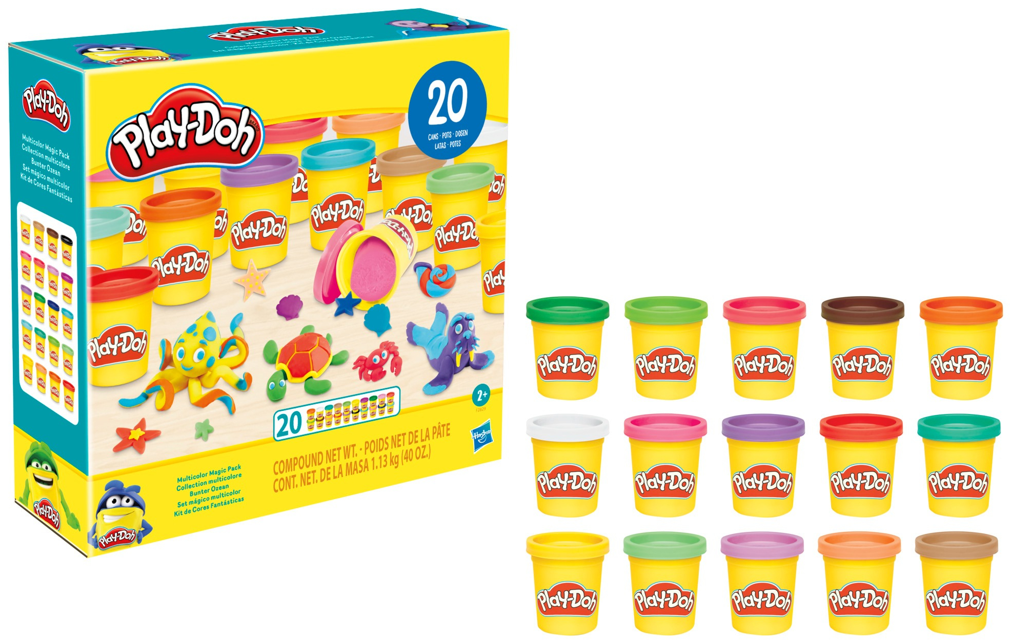 Набор массы для лепки Hasbro, 20 баночек (F2829) фото 
