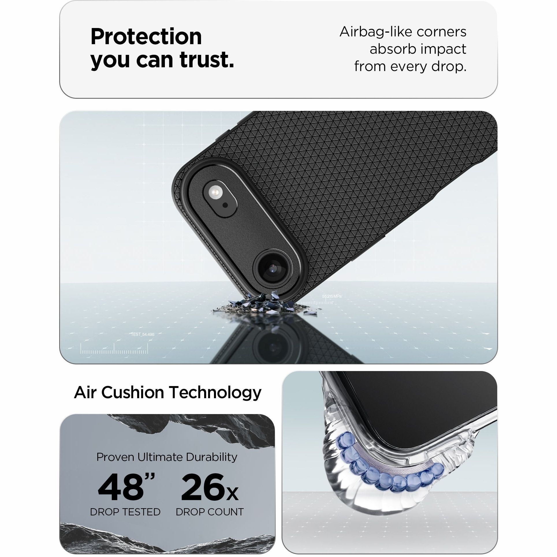 Чохол Spigen для Apple iPhone Air Liquid Air Matte Black (ACS10302)фото8