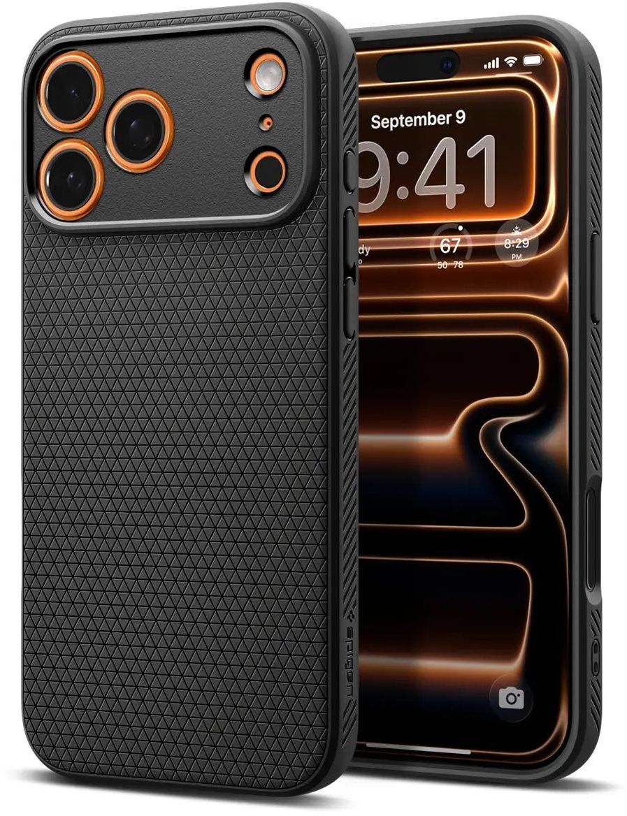 Чехол Spigen для Apple iPhone 17 Pro Max Liquid Air Matte Black (ACS10265) фото 7