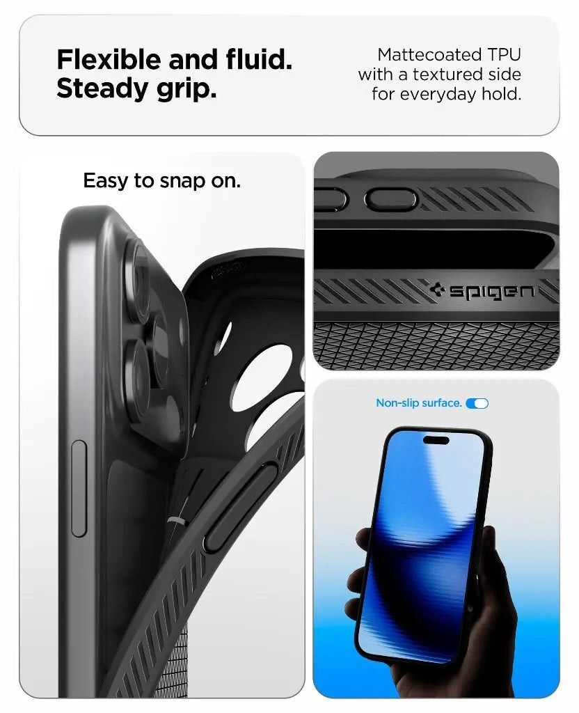 Чехол Spigen для Apple iPhone 17 Pro Max Liquid Air Matte Black (ACS10265) фото 16