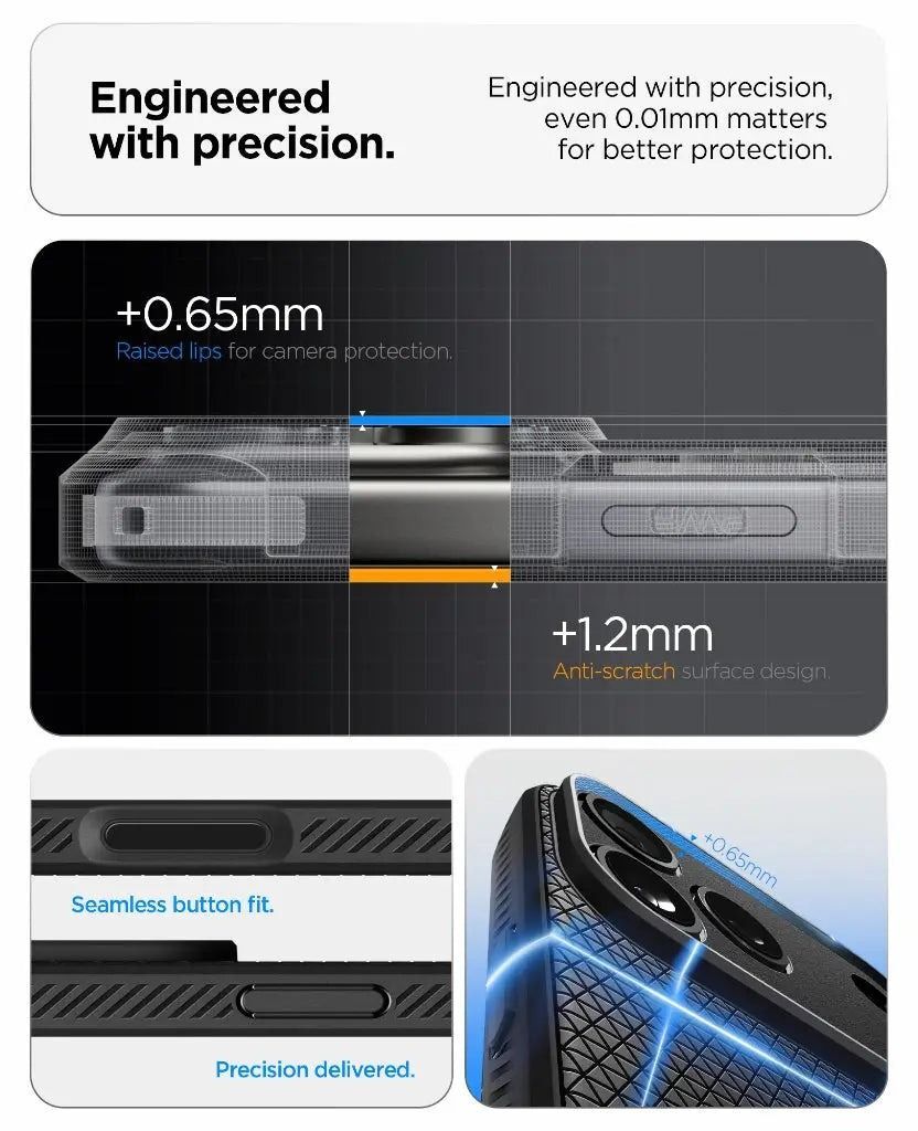 Чехол Spigen для Apple iPhone 17 Pro Max Liquid Air Matte Black (ACS10265) фото 11