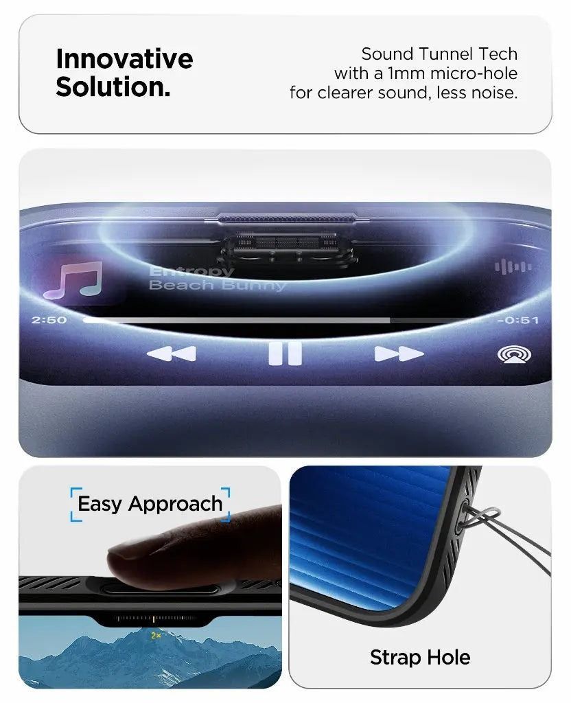 Чехол Spigen для Apple iPhone 17 Pro Max Liquid Air Matte Black (ACS10265) фото 13