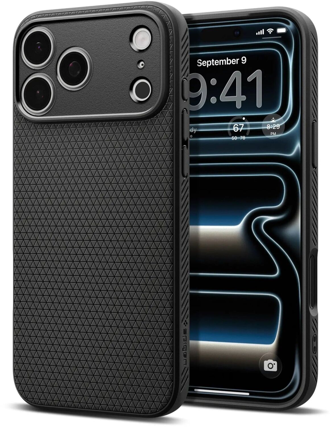 Чохол Spigen для Apple iPhone 17 Pro Liquid Air Matte Black (ACS10331)фото