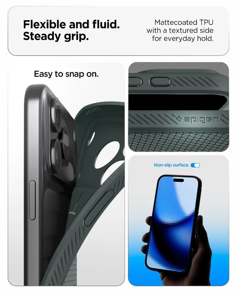 Чохол Spigen для Apple iPhone 17 Pro Liquid Air Matte Black (ACS10331)фото16