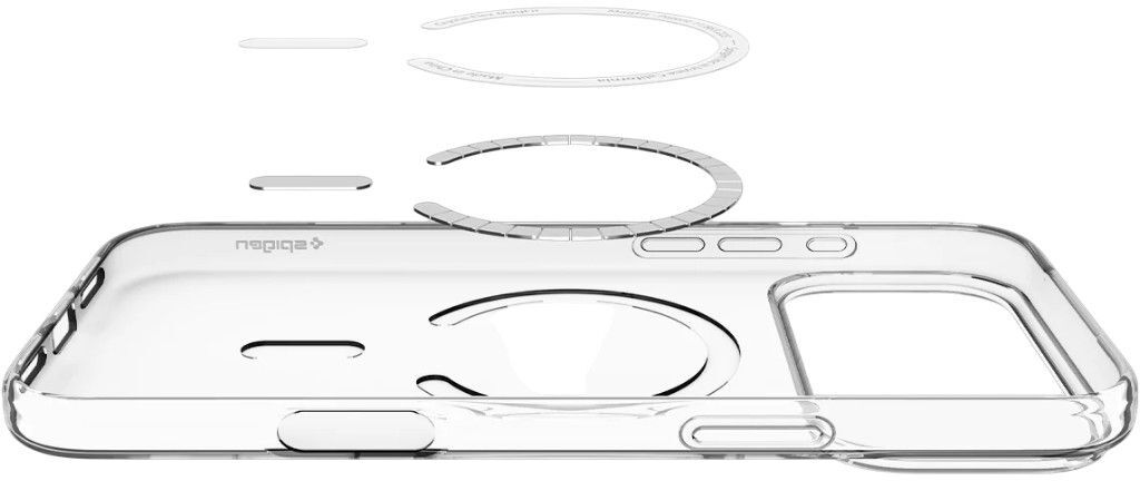 Чехол Spigen для Apple iPhone 17 Pro Liquid Crystal MagFit Clear White (ACS10396) фото 4