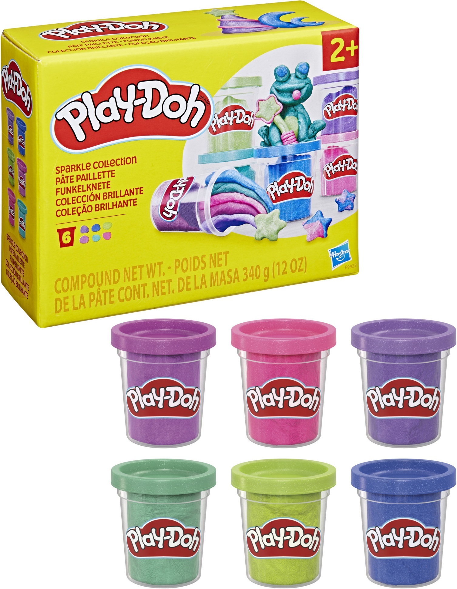 Набор пластилина из 6 баночек Hasbro "Блестящая коллекция" (F9932)фото