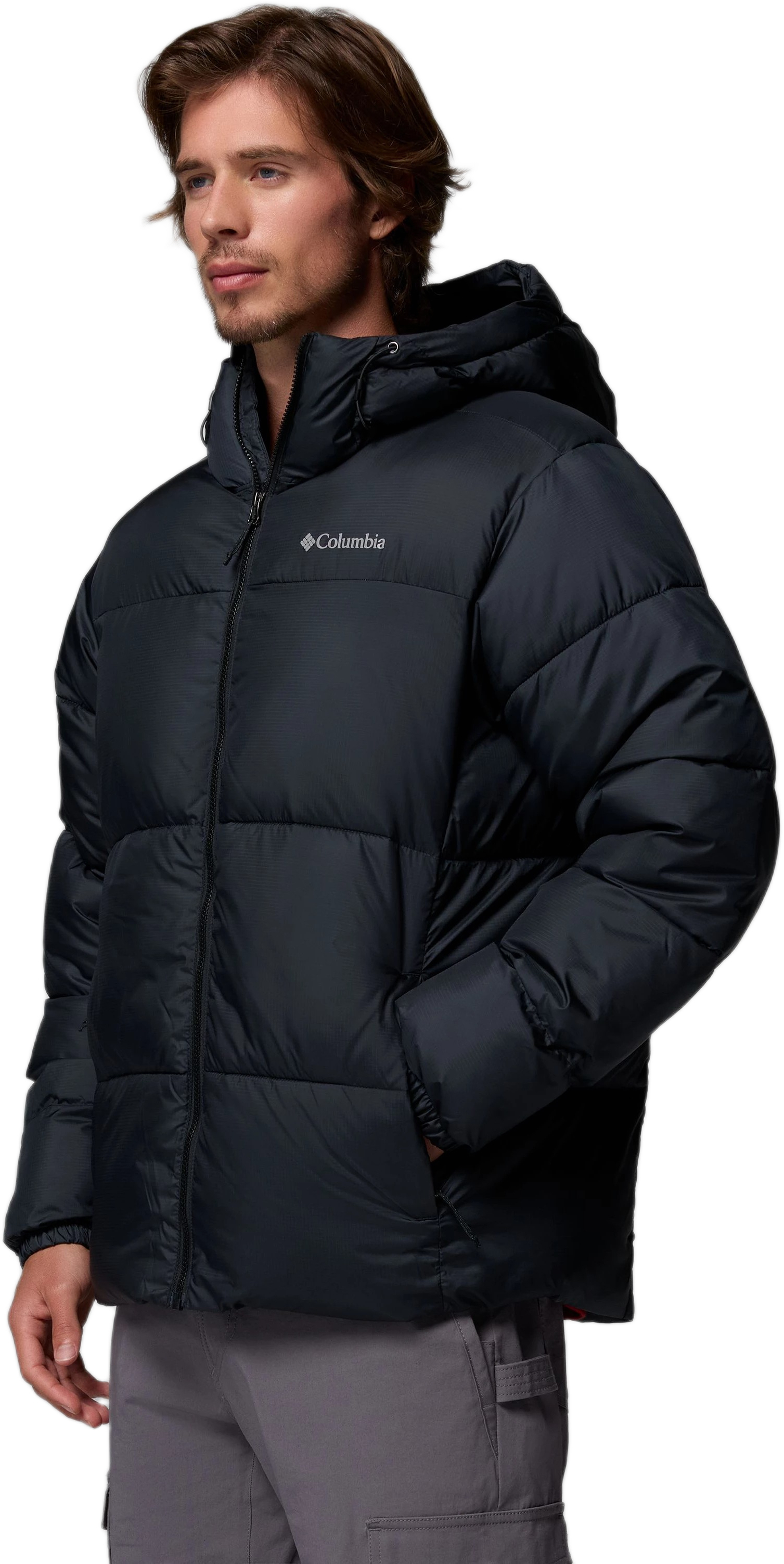 Куртка мужская Columbia Puffect II Hooded Jacket 2086851CLB-010 L черная фото 3