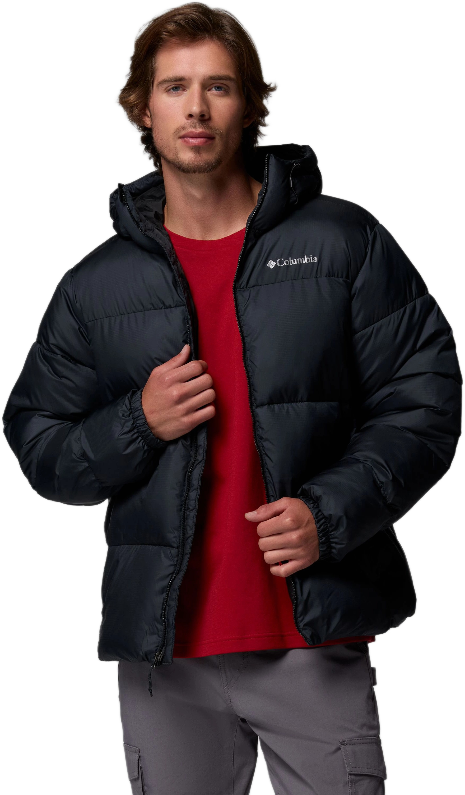 Куртка мужская Columbia Puffect II Hooded Jacket 2086851CLB-010 L черная фото 4