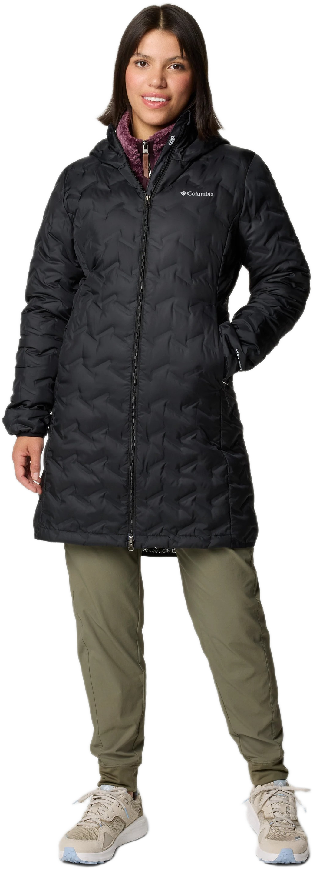 Женское полупальто Columbia Delta Ridge II Long Down Jacket 2088211CLB-010 S черное фото 9