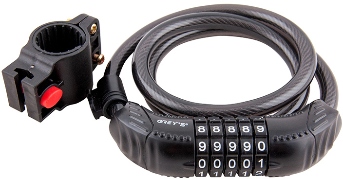 Велозамок Grey's (12x1000мм) GR31210фото