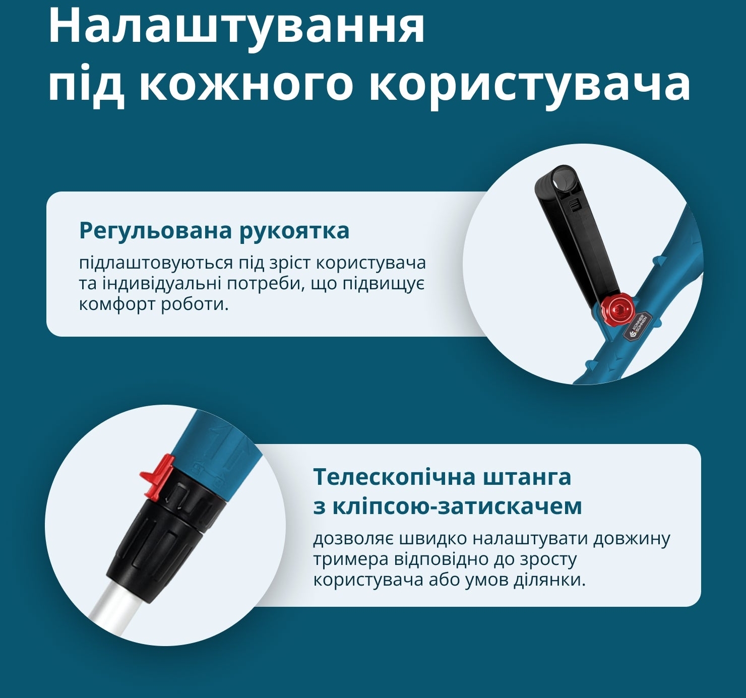 Тример акумуляторний Konner&amp;Sohnen KS MFT-20V 20В (без АКБ та ЗП), (KSMFT-20V)фото