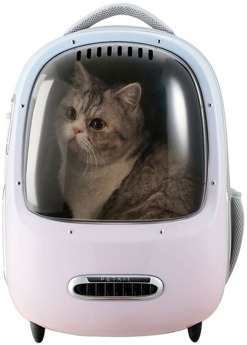 Рюкзак-переноска Petkit Breezy 2 Smart Cat Carrier Pink фото 3