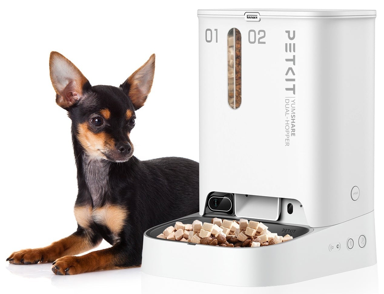 Смарт-кормушка Petkit Yumshare Dual-Hopper with Cam фото 2