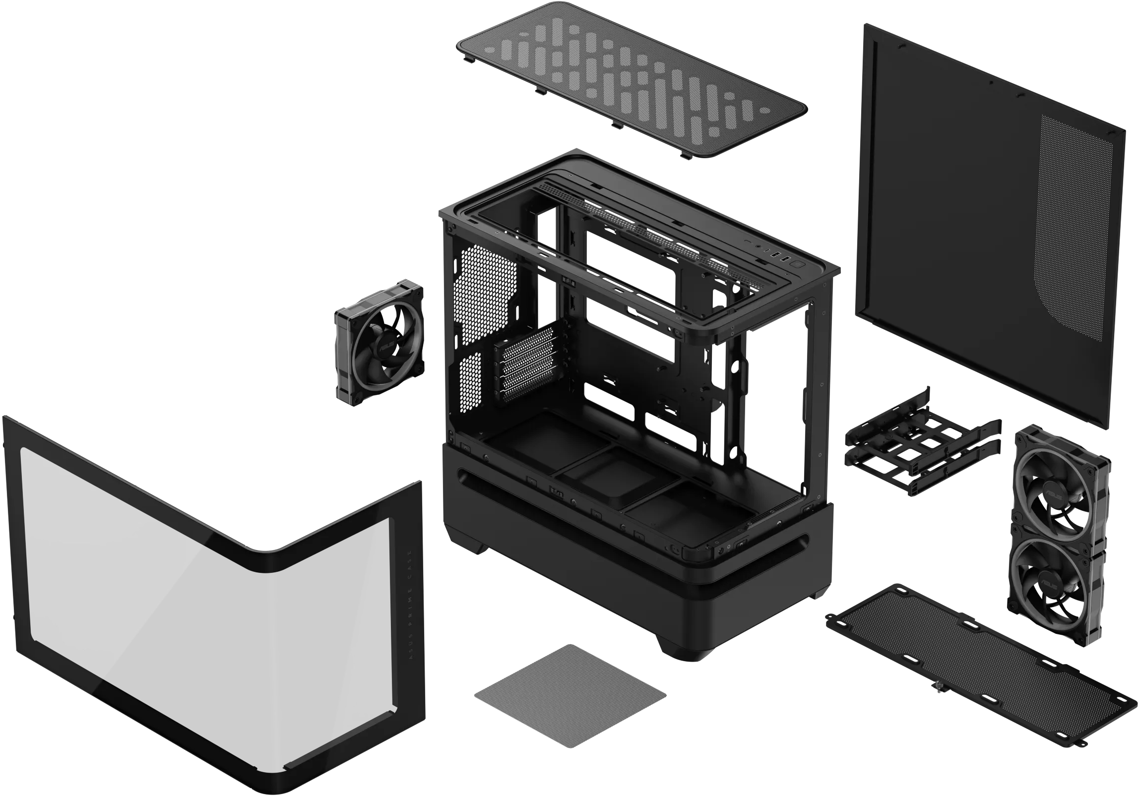 Корпус ASUS Prime AP202 Tempered Glas ARGB Black (90DC00P0-B19000) фото 18