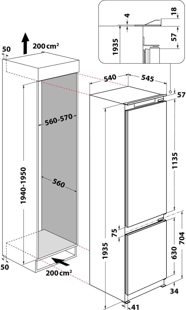 Холодильник Whirlpool WHC20D023B1SF фото 2