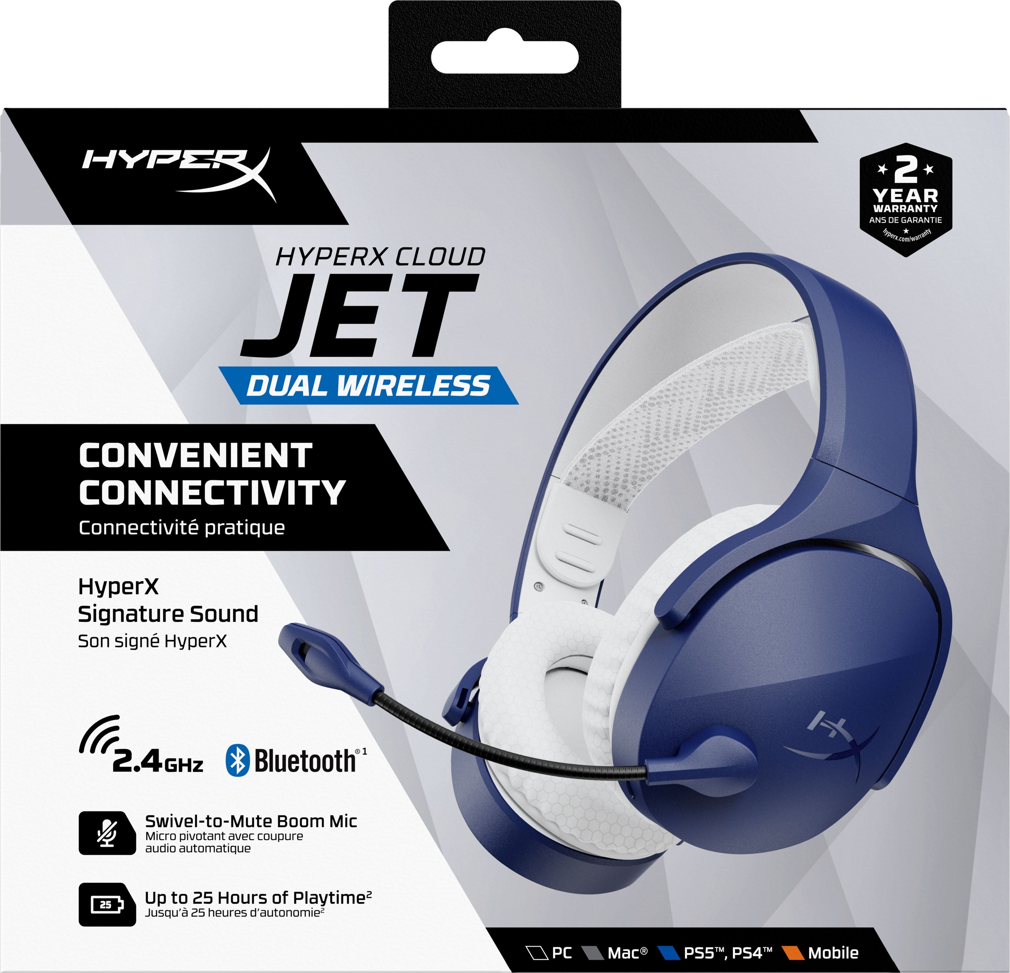 Ігрова гарнітура HyperX Cloud Jet Wireless Light Blue (AM7A0AA)фото7