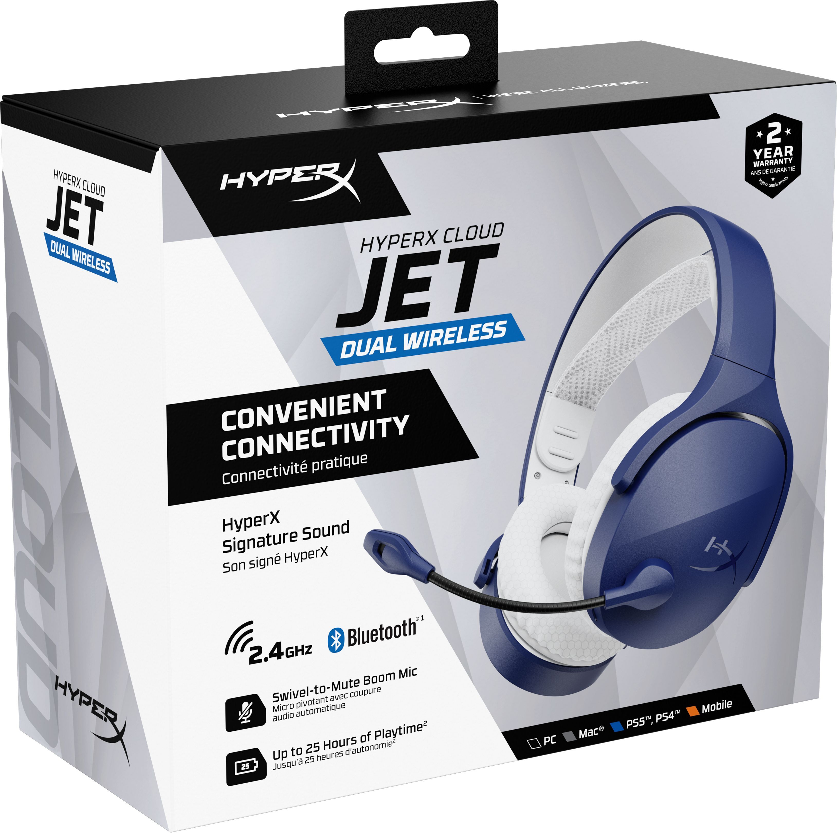 Ігрова гарнітура HyperX Cloud Jet Wireless Light Blue (AM7A0AA)фото8