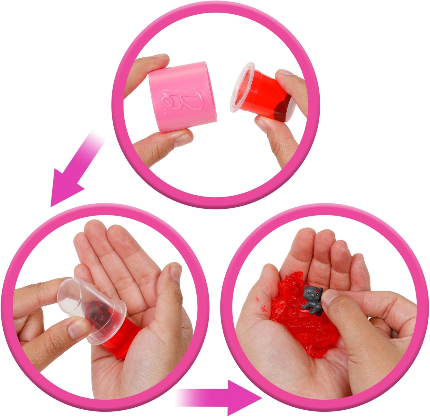 Кукла Barbie "Party Unboxed" серии "Бьюти-вечеринка" в розово-красных тонах (JFY68) фото