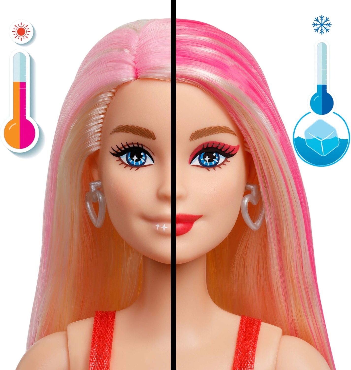 Кукла Barbie "Party Unboxed" серии "Бьюти-вечеринка" в розово-красных тонах (JFY68) фото