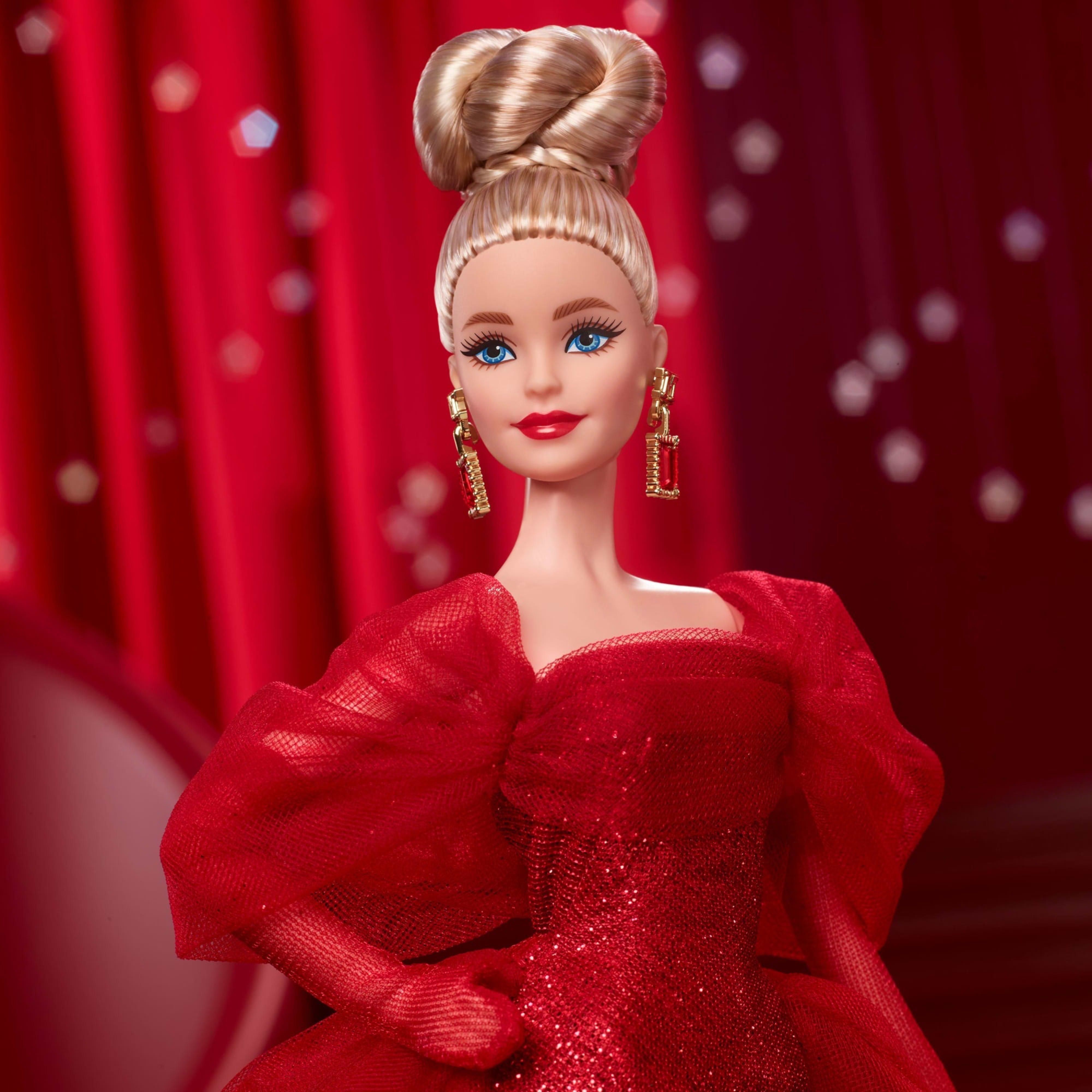 Коллекционная кукла Barbie "Ruby Red" к 80-летию Mattel – блондинка (JBJ17) фото5