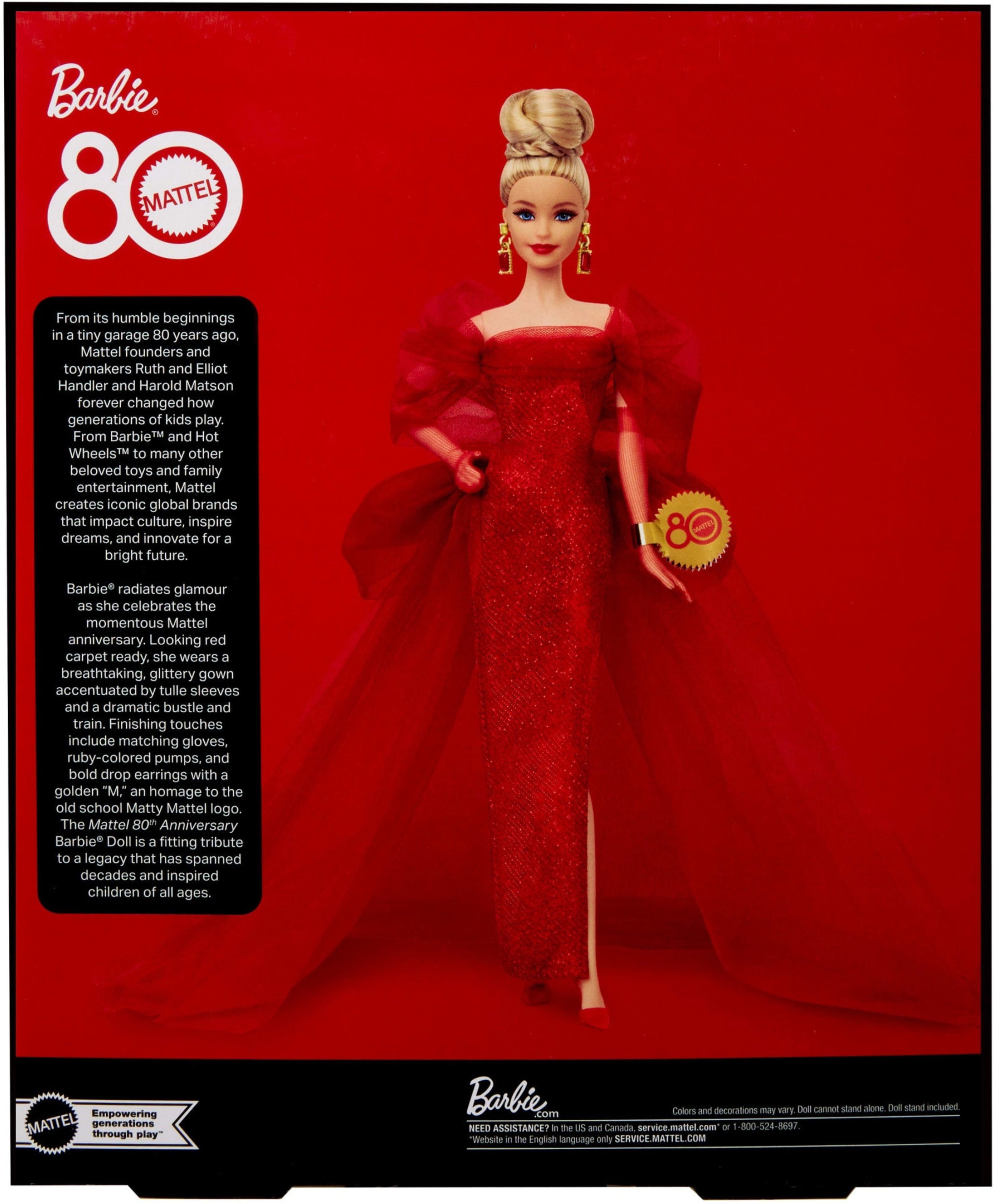 Коллекционная кукла Barbie "Ruby Red" к 80-летию Mattel – блондинка (JBJ17) фото3