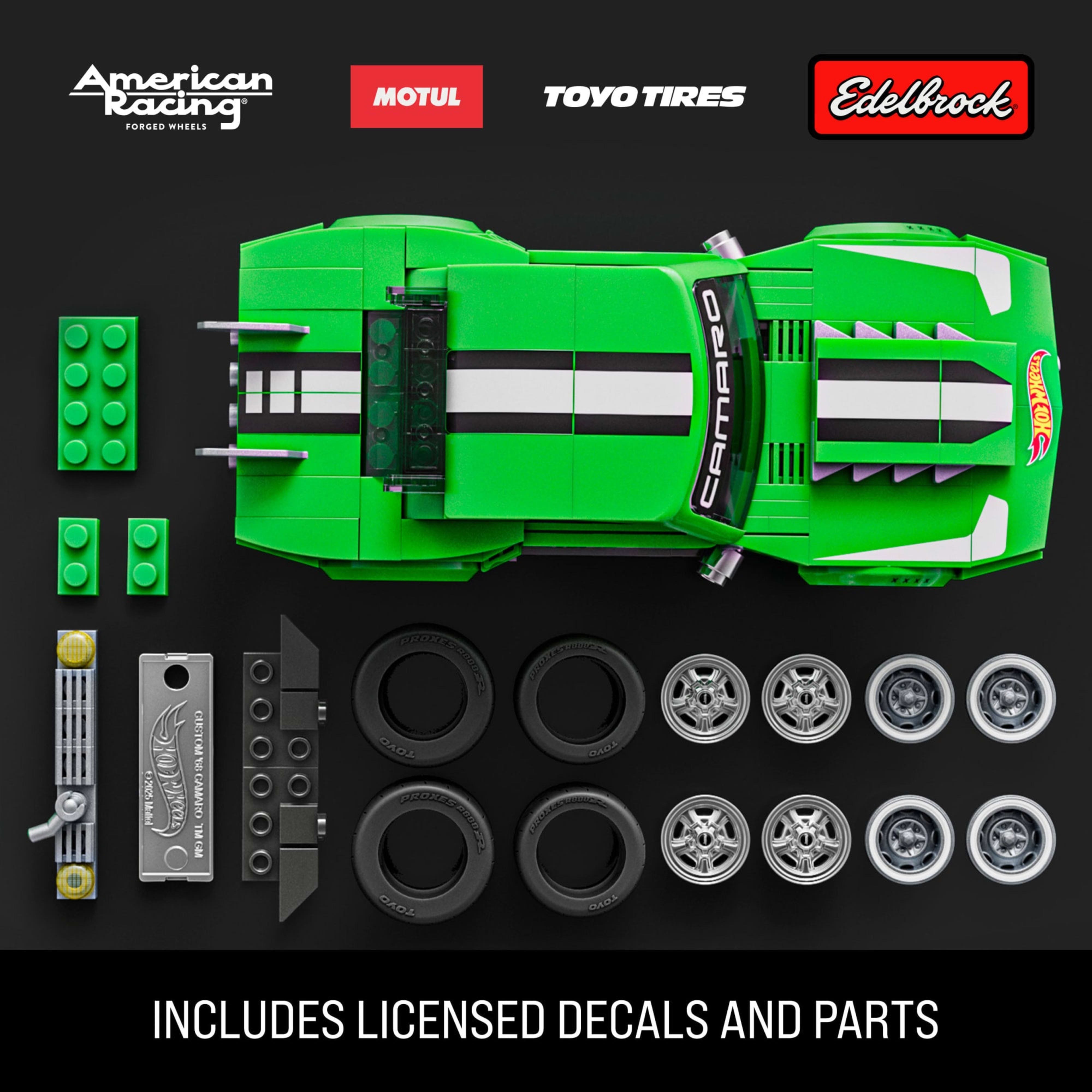 Колекційна машинка-конструктор "Camaro" серії "Speed" Mattel Brick Shop (JFT16)фото5