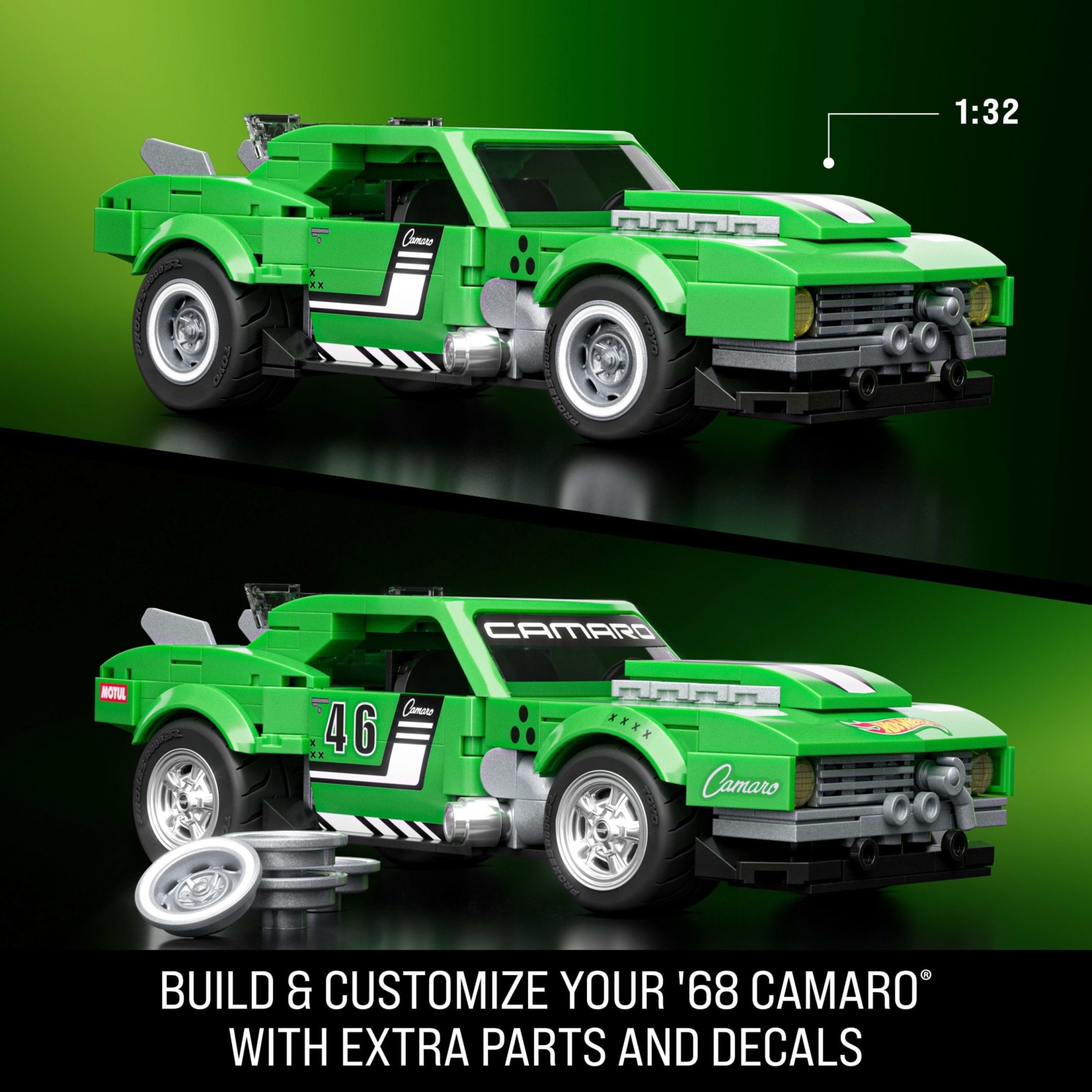 Колекційна машинка-конструктор "Camaro" серії "Speed" Mattel Brick Shop (JFT16)фото4