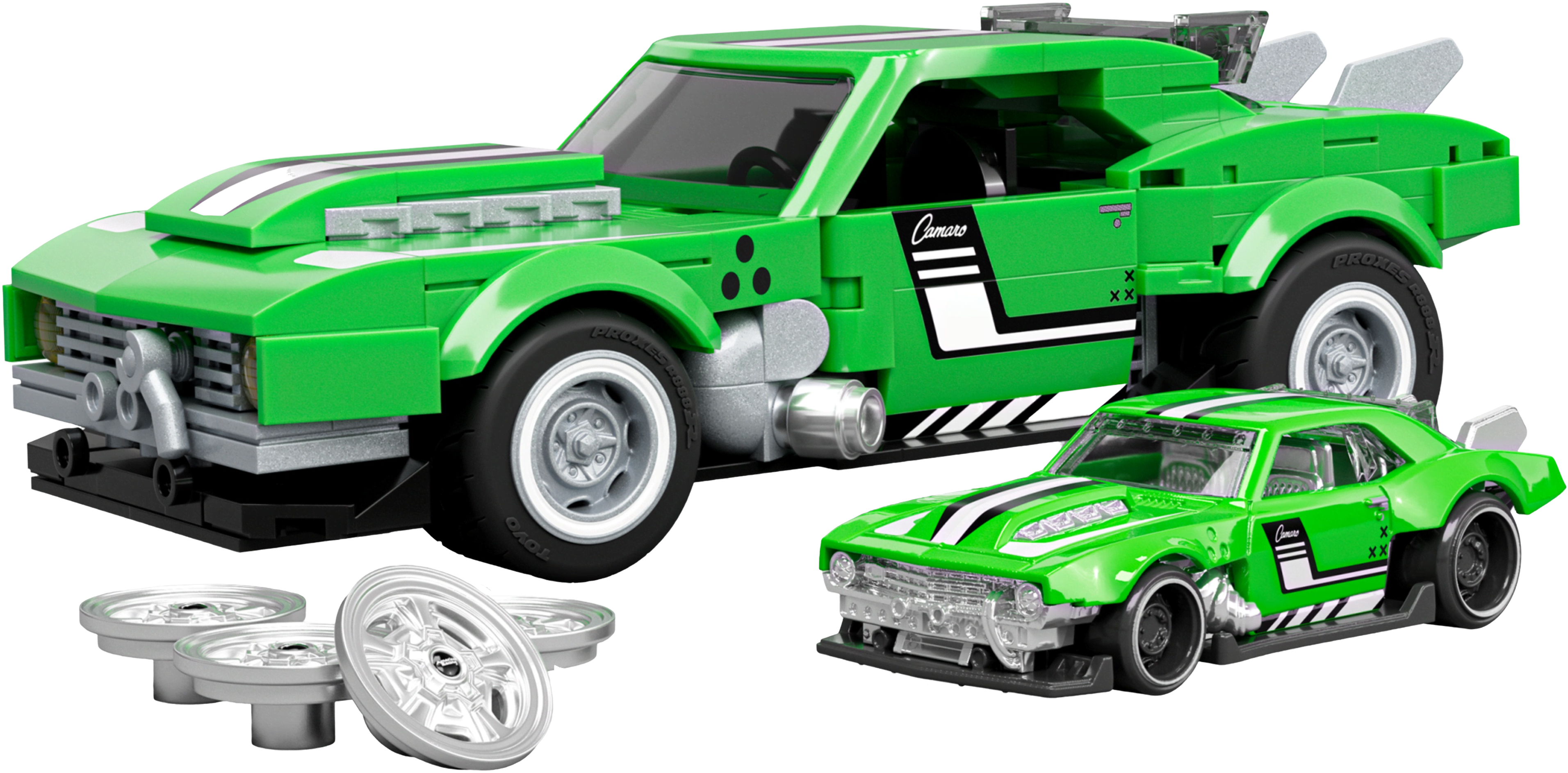 Колекційна машинка-конструктор "Camaro" серії "Speed" Mattel Brick Shop (JFT16)фото2