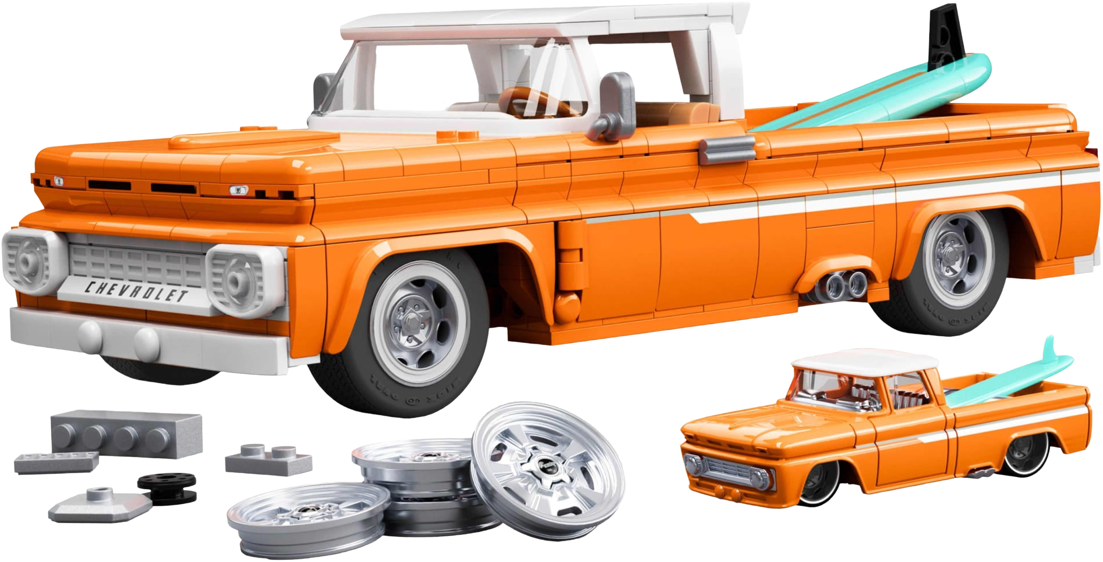 Колекційна машинка-конструктор "Chevy" серії "Elite" Mattel Brick Shop (JFT20)фото2