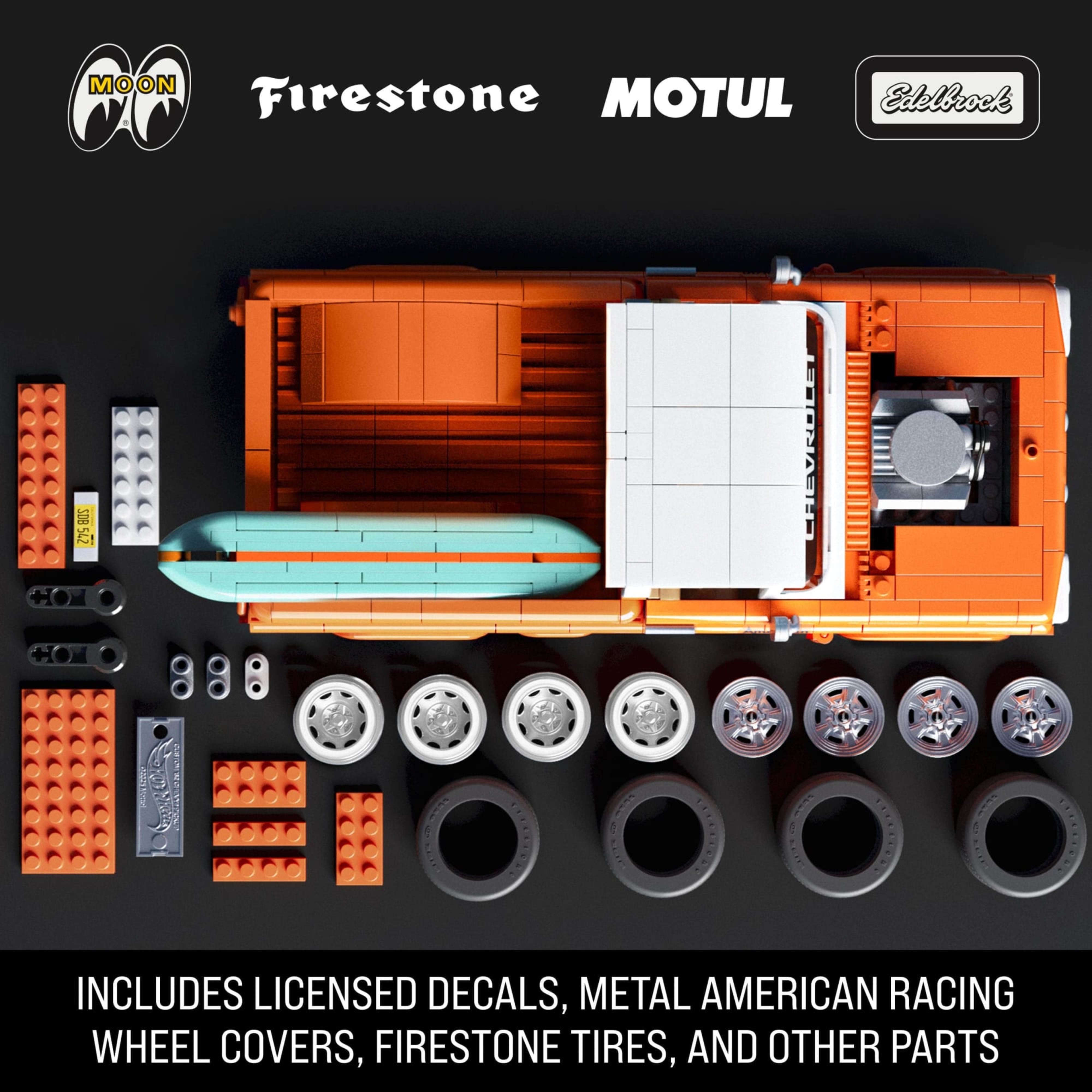 Колекційна машинка-конструктор "Chevy" серії "Elite" Mattel Brick Shop (JFT20)фото5