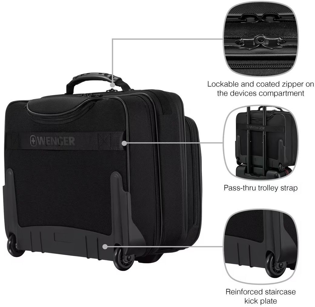 Валіза Wenger Icons Wheeled (для ноутбука 15.6", чорний) 653631фото5
