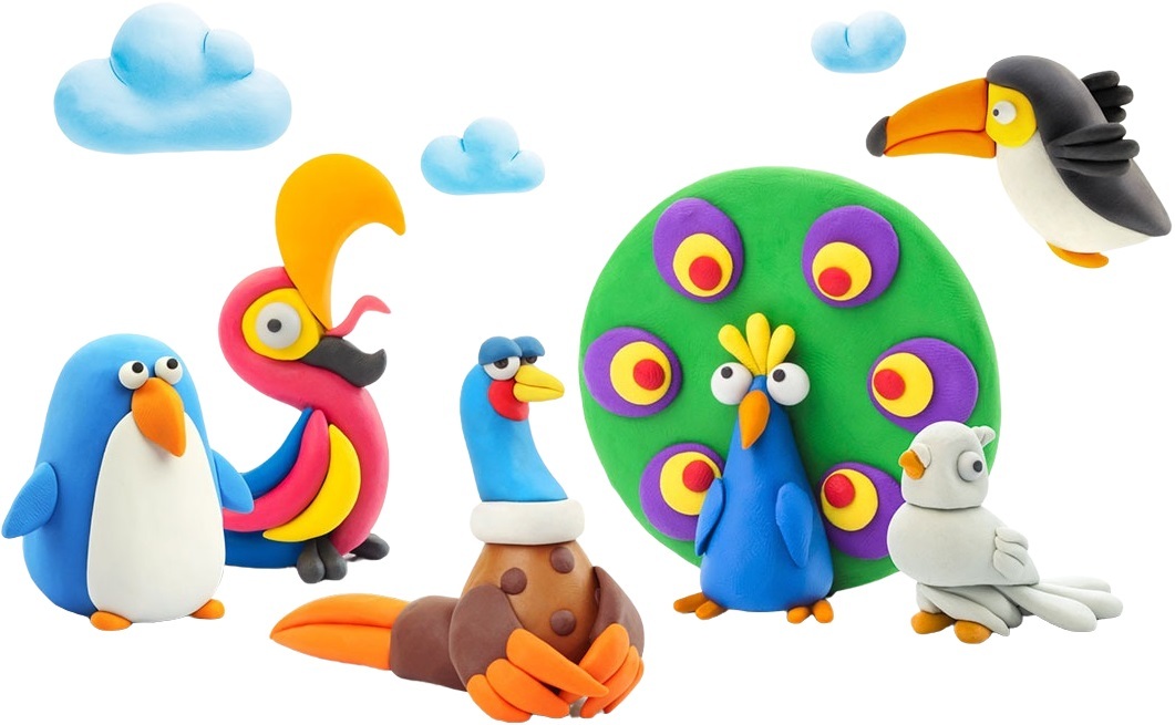 Меганабір пластиліну, що самостійно твердіє, Lipaka Птахи (15013-UA01)фото3