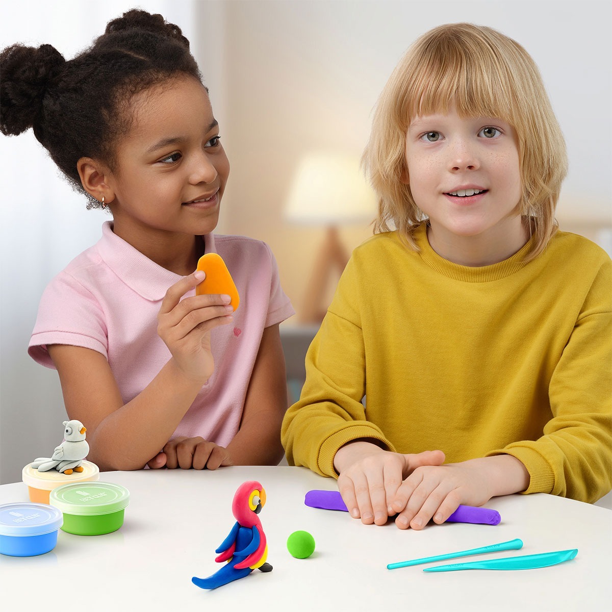 Меганабір пластиліну, що самостійно твердіє, Lipaka Птахи (15013-UA01)фото6