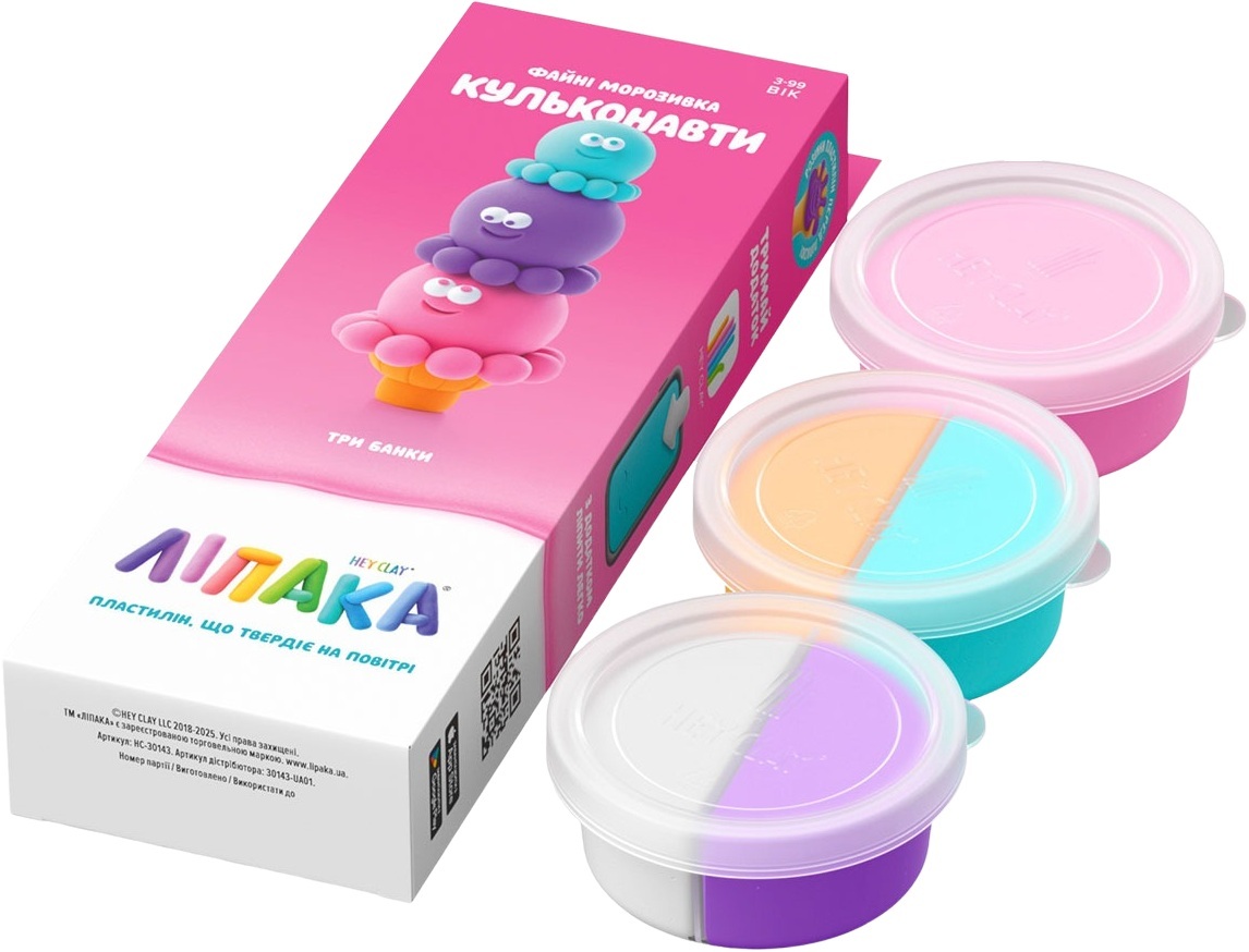 Набір пластиліну, що самостійно твердіє, Lipaka Файні морозивка: Кульконавти (30143-UA01)фото2