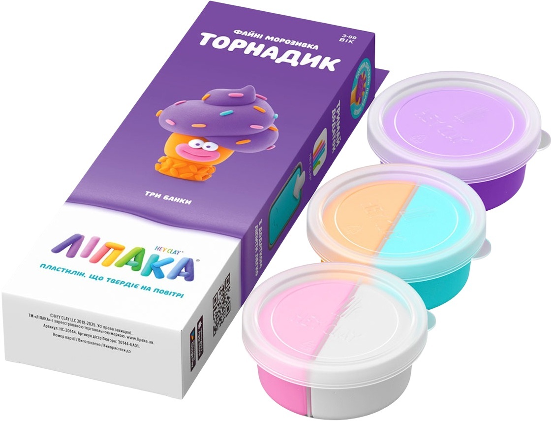 Набір пластиліну, що самостійно твердіє, Lipaka Файні морозивка: Торнадик (30144-UA01)фото2