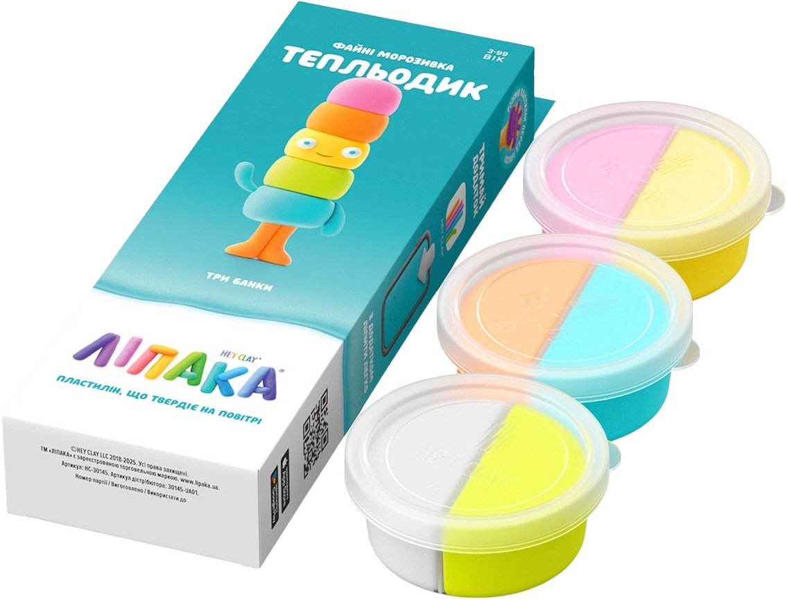 Набір пластиліну, що самостійно твердіє, Lipaka Файні морозивка: Тепльодик (30145-UA01)фото2