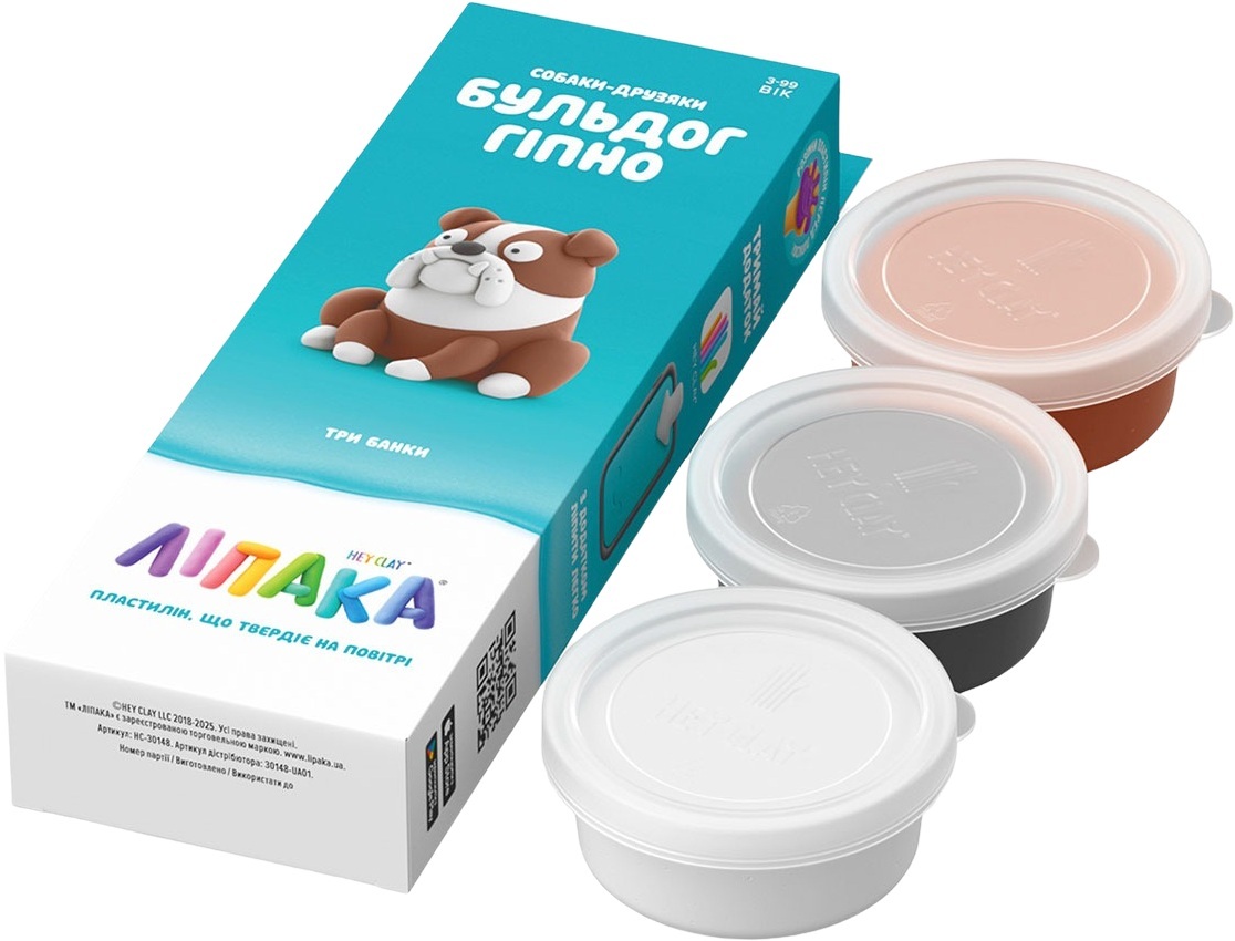 Набір пластиліну, що самостійно твердіє, Lipaka Собаки-друзяки: Бульдог Гіпно (30148-UA01)фото2