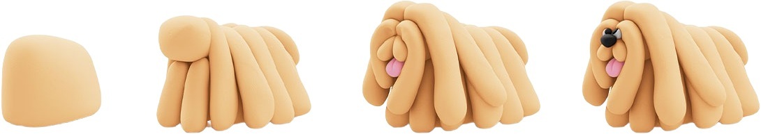 Набір пластиліну, що самостійно твердіє, Lipaka Собаки-друзяки: Комондор Муді (30149-UA01)фото3