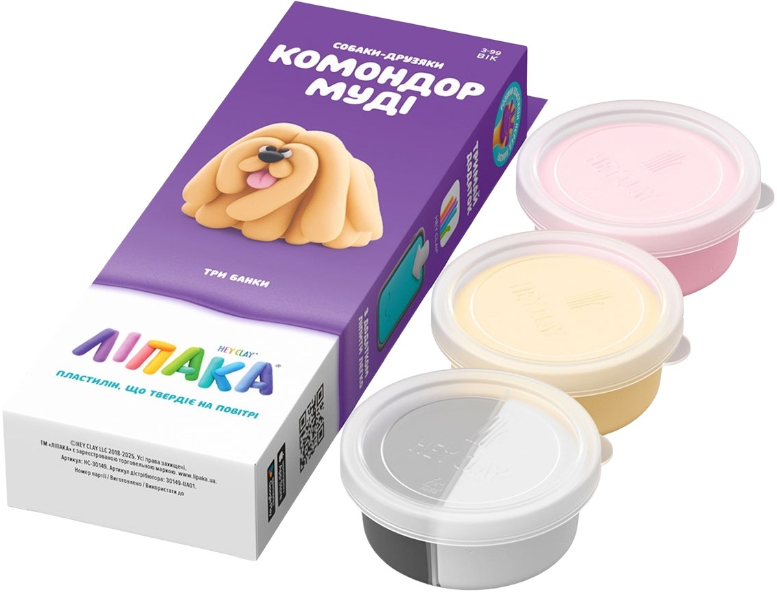 Набір пластиліну, що самостійно твердіє, Lipaka Собаки-друзяки: Комондор Муді (30149-UA01)фото2