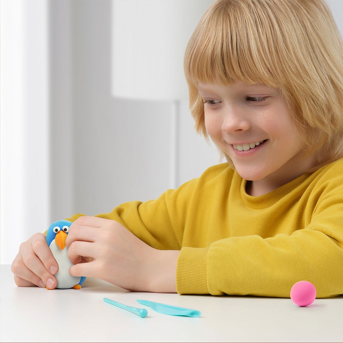 Набір пластиліну, що самостійно твердіє, Lipaka Птахи: Пінгвін, Павич, Тукан (60026-UA01)фото5