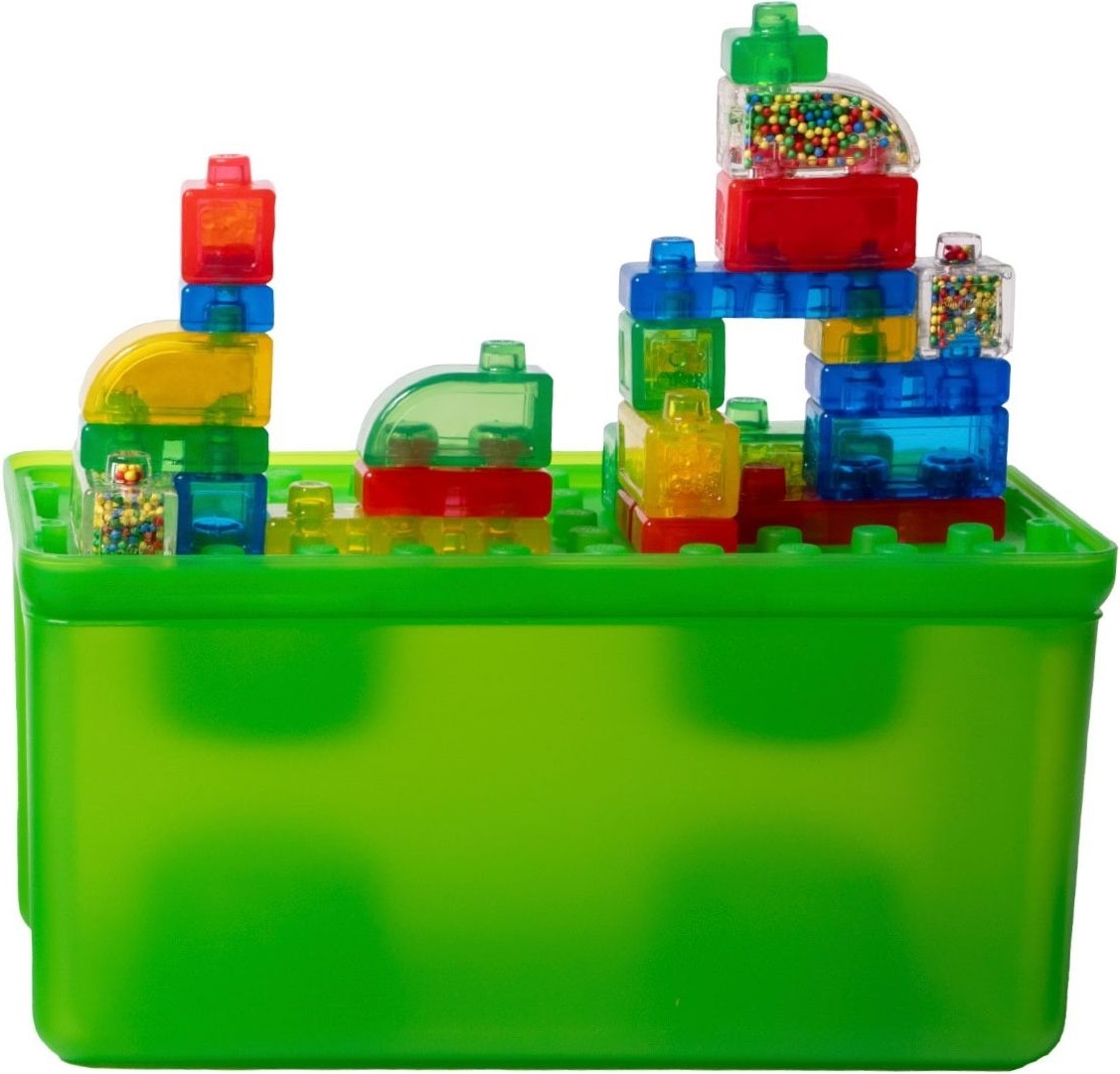 Сенсорный конструктор Jelly Blox, в кейсе 2 В 1: Строй-Составляй (931693) фото 