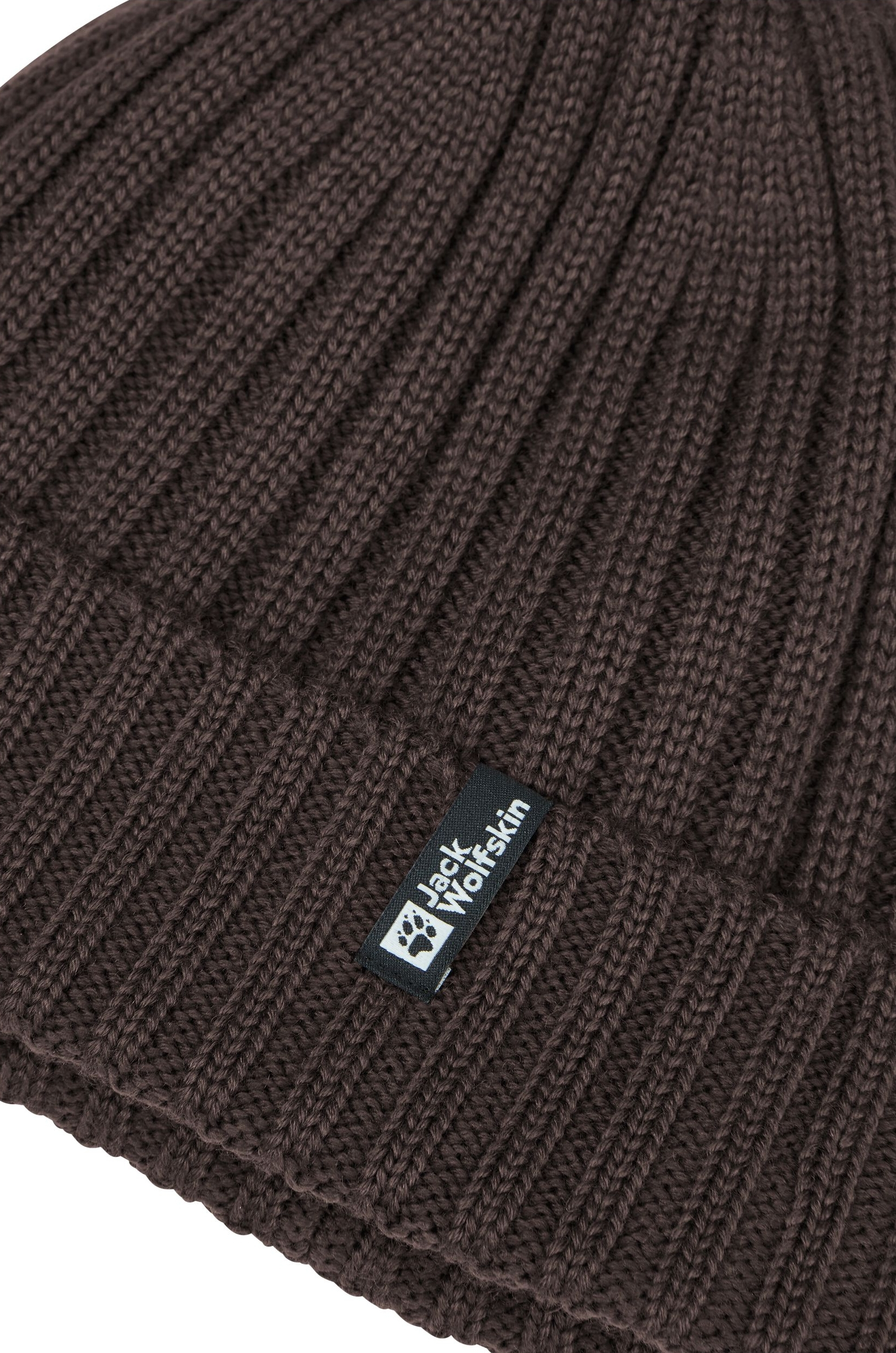 Шапка Jack Wolfskin Rib Knit Beanie 1907122-5719 коричневийфото