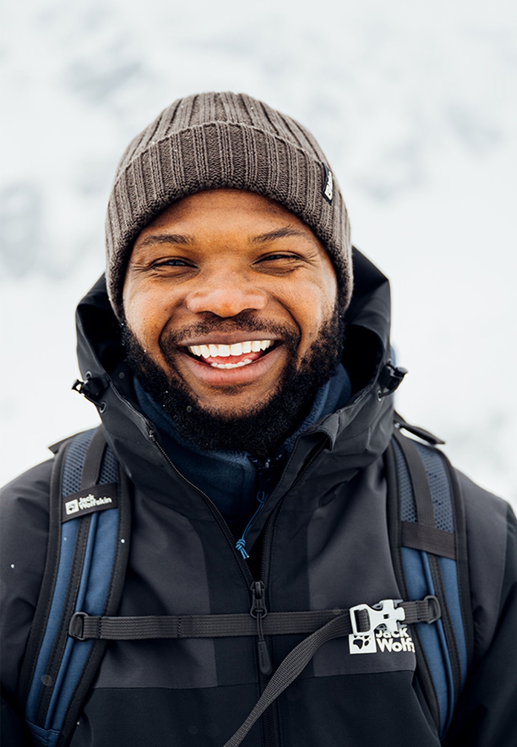 Шапка Jack Wolfskin Rib Knit Beanie 1907122-5719 коричневийфото