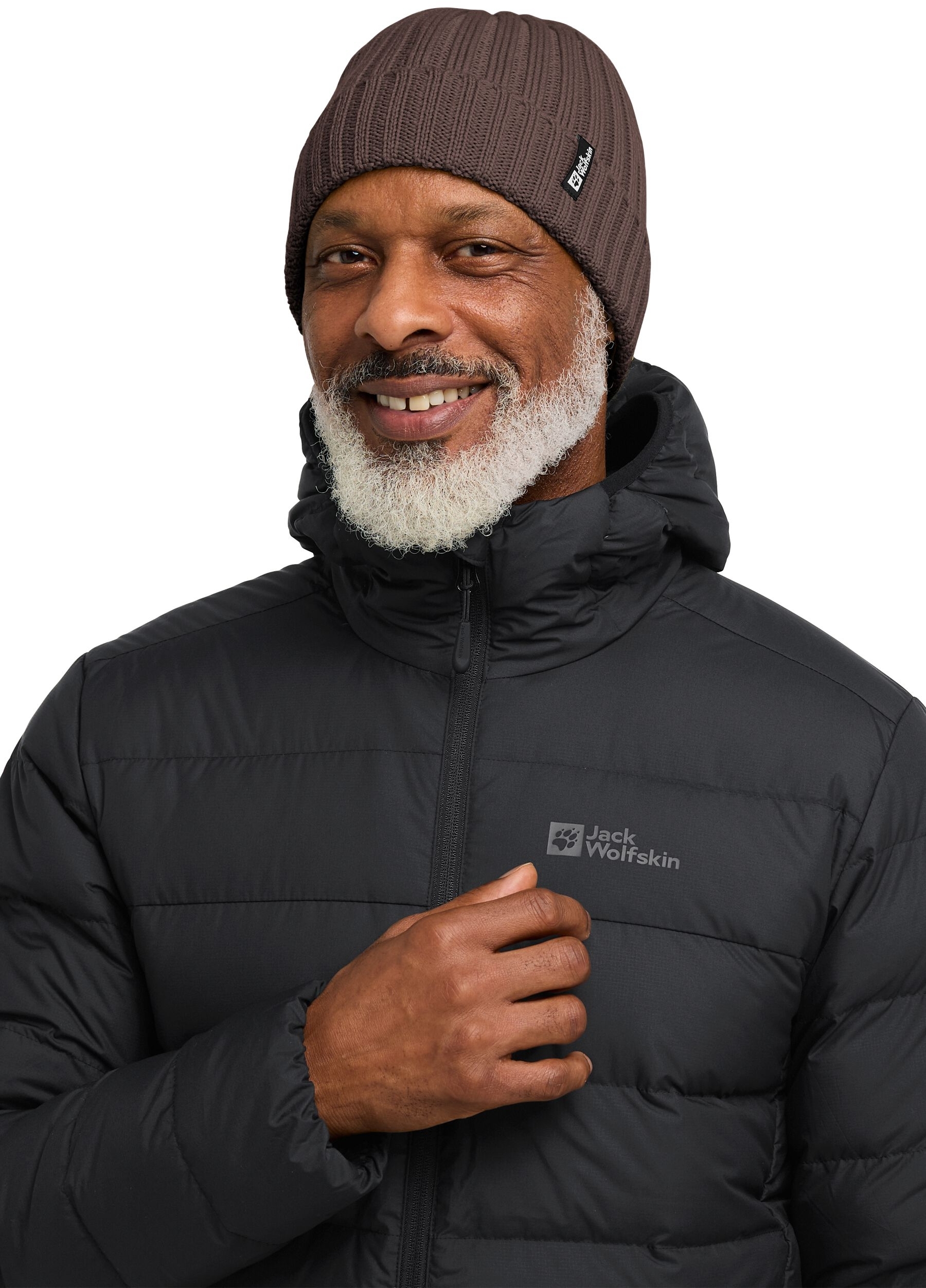 Шапка Jack Wolfskin Rib Knit Beanie 1907122-5719 коричневийфото