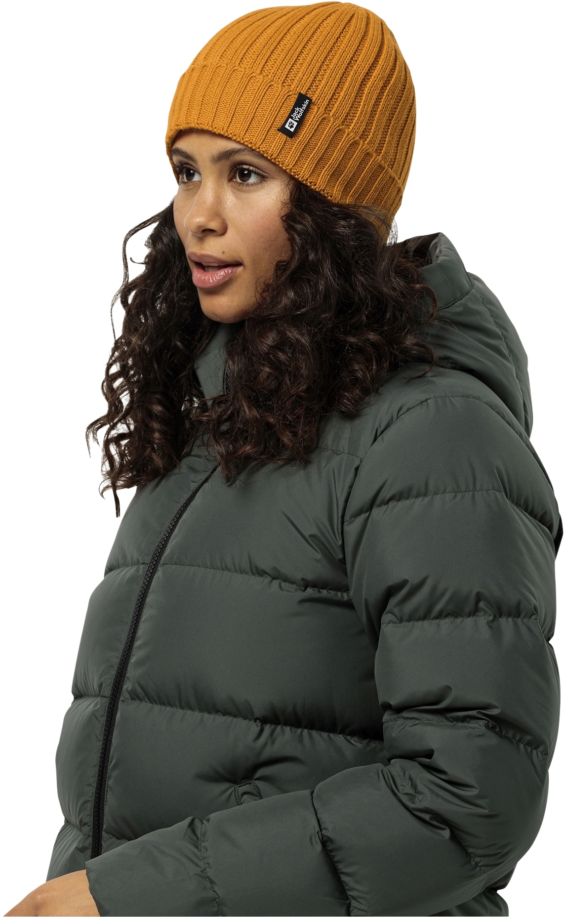 Шапка Jack Wolfskin Rib Knit Beanie 1907122-M0043 жовтийфото