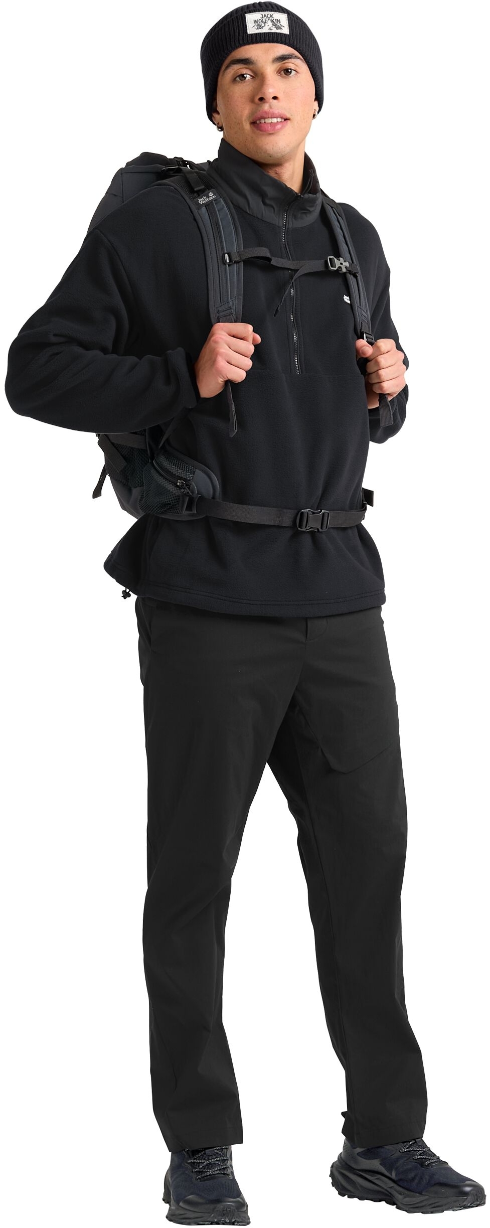 Шапка Jack Wolfskin Badge Beanie A61610-6000 чёрный фото 4